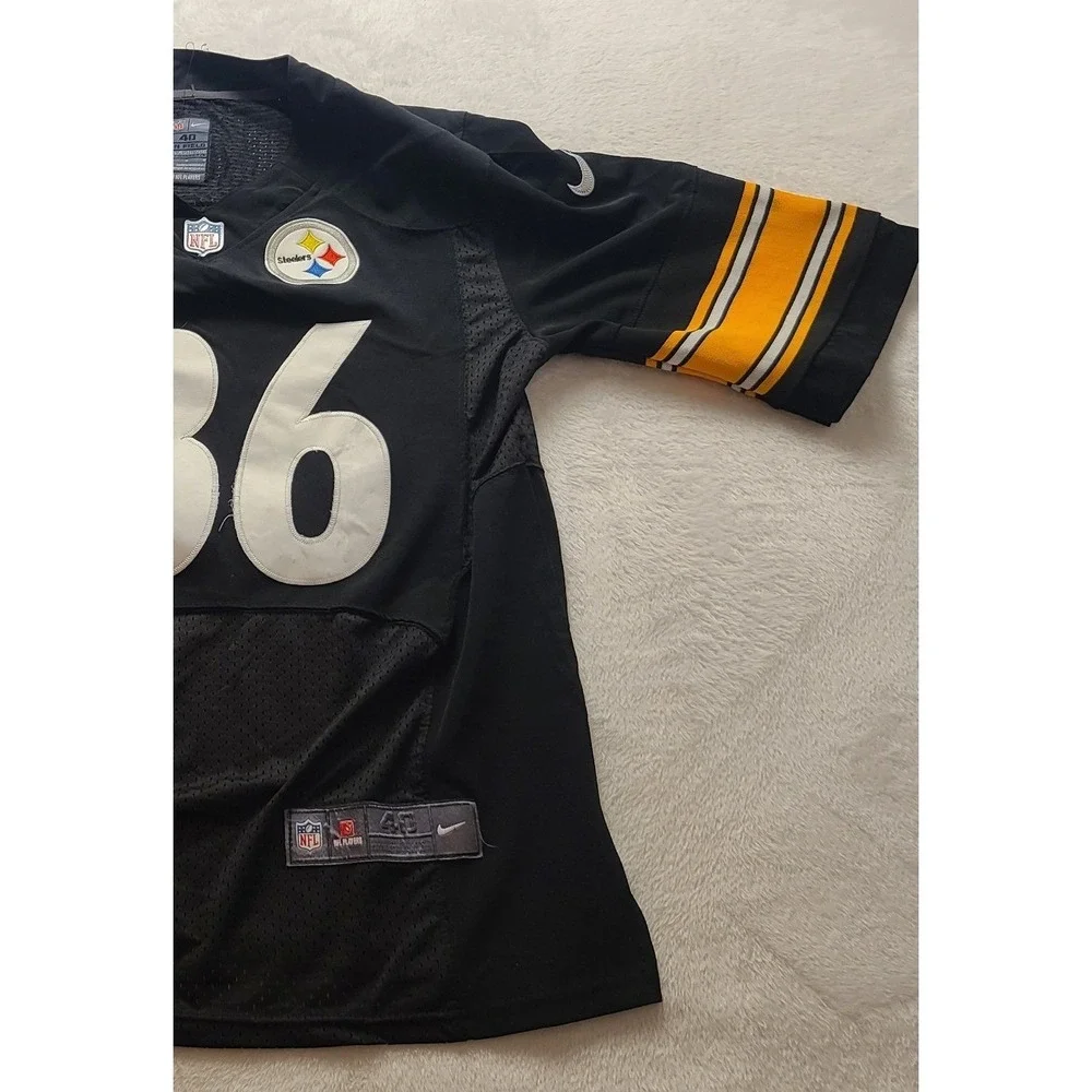 Nike Pittsburgh Steelers Hines Ward 86 On Field Jersey Men's 40 Medium Black